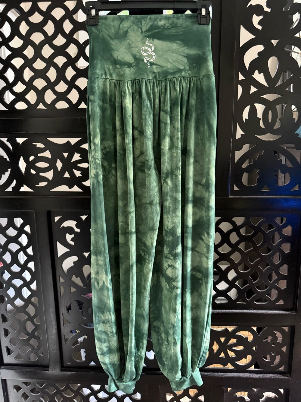 Purusha People The Gateway Genies, High-Waist Tie-Dye Harem Joggers